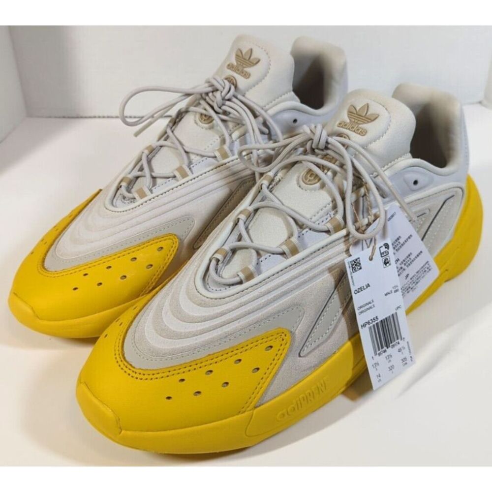 Brand New Mens Adidas Ozelia 'Aluminum Bold Gold' Athletic Sneakers Size 14